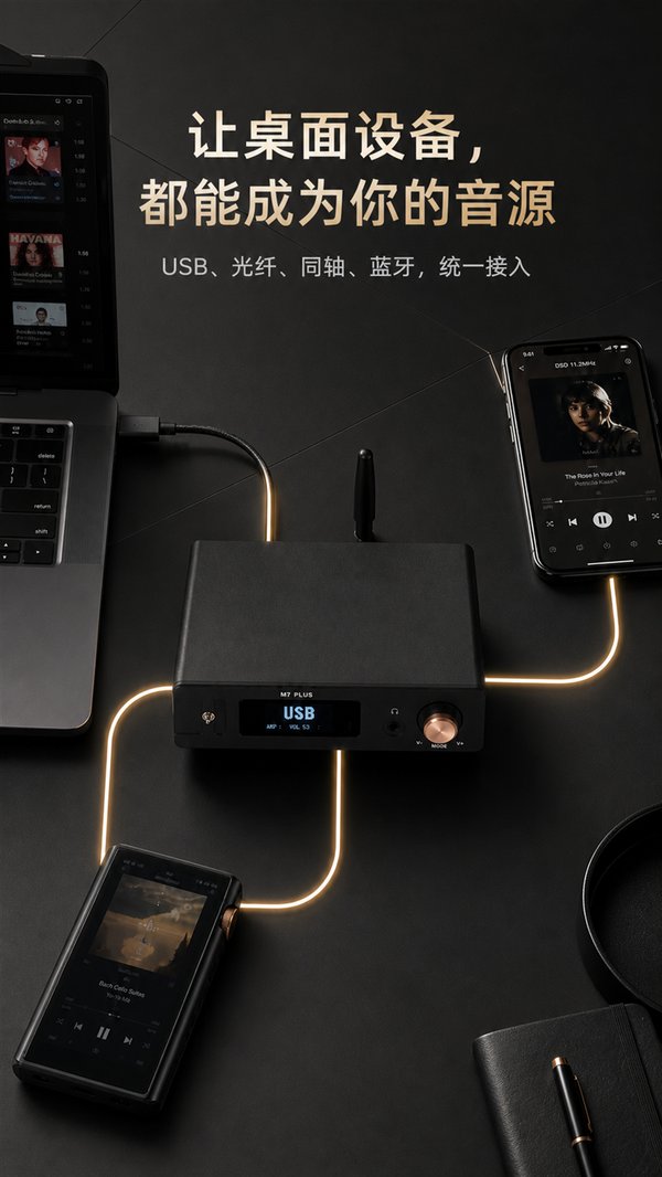 M7PLUS 多种数字音源接入